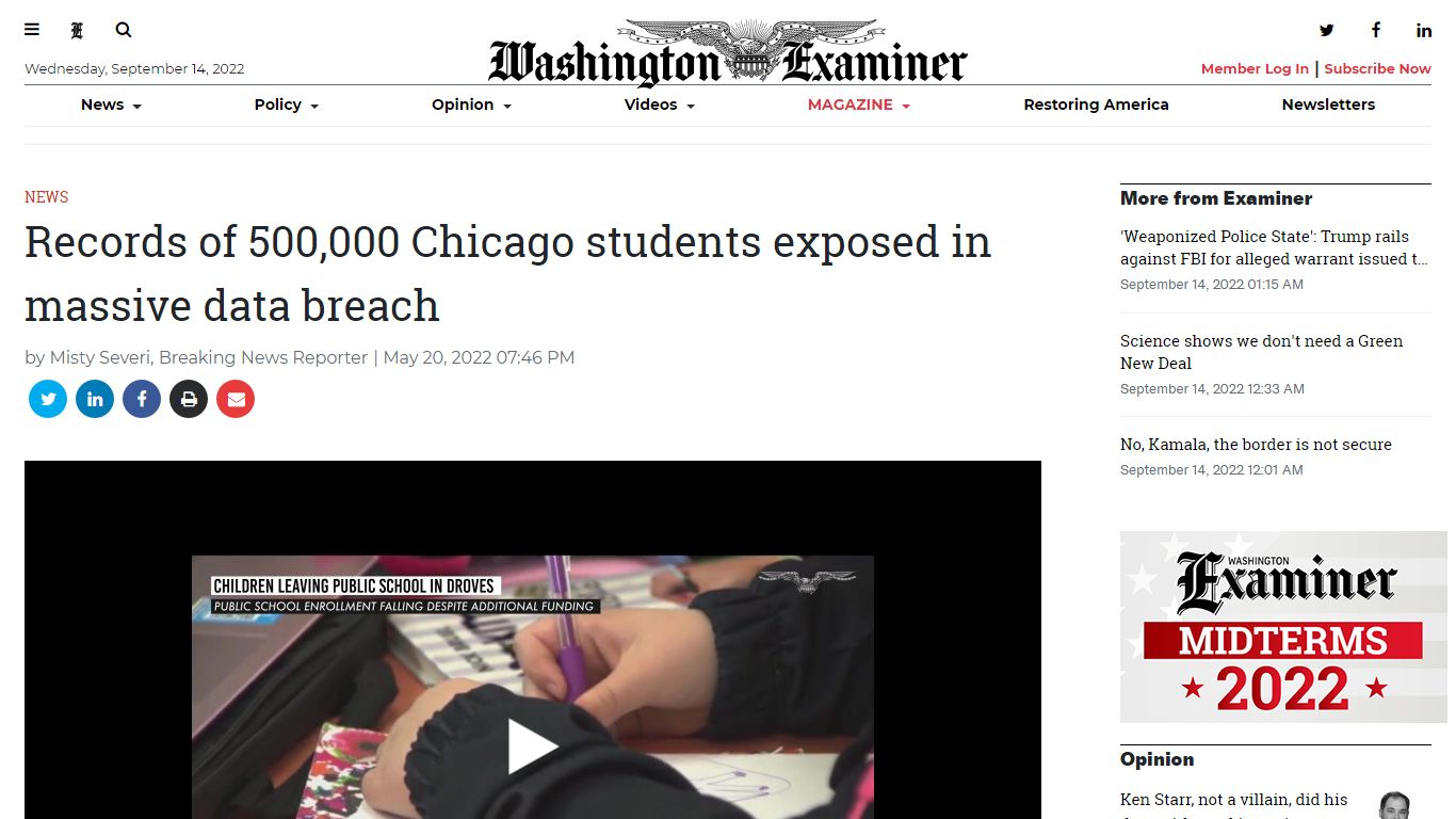 Records of 500,000 Chicago students exposed in massive data breach